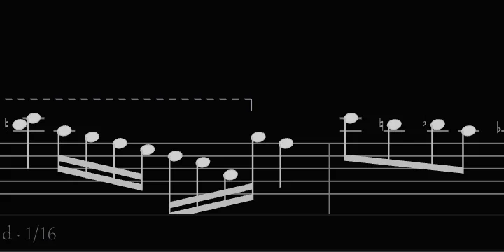Two rolled final chords tied into whole notes, with an 8vb line under the bass